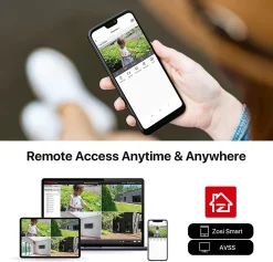 ZOSI Außen 1080P Überwachungskamera Set 8CH H.265+ DVR Mit 8 HD 2MP Dome Video Kamera System, 2TB Festplatte, 24M IR Nachtsicht -Garten- & Gewächshäuser Geschäft 122bc747ba6e73f822a39507062b9440