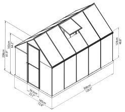 PALRAM-Mythos 6x10 Gewächshaus-grün/transparent-7172 34 PALRAM-Mythos 6x10 Gewächshaus-grün/transparent-7172 -Garten- & Gewächshäuser Geschäft 124921051362a17112ca7d753ce9eff2