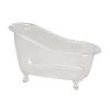 Accentra Deko Badewanne Kunststoff Transparent Zum Befüllen 26x13,7x15,5cm Ideal Für Gesc