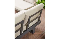 SIENA GARDEN Avenia Dining-Bank/Liege, Anthrazit/taupe Meliert, Aluminium, 73x195x70 Cm, Inkl. Sitz-und Rückenkissen -Garten- & Gewächshäuser Geschäft 127a564c48404d17fbb38912a90193d5