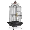 Yaheetech Käfig Vogelvoliere Vogelkäfig 81 X 77x 160 Cm Vogelhaus Tierkäfig Mit Rollen