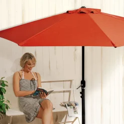 Maxxworld Easymaxx Balkon-Sonnenschirm »Halbrund« -Garten- & Gewächshäuser Geschäft 12be28a88ba4dca935b891f64d39036b