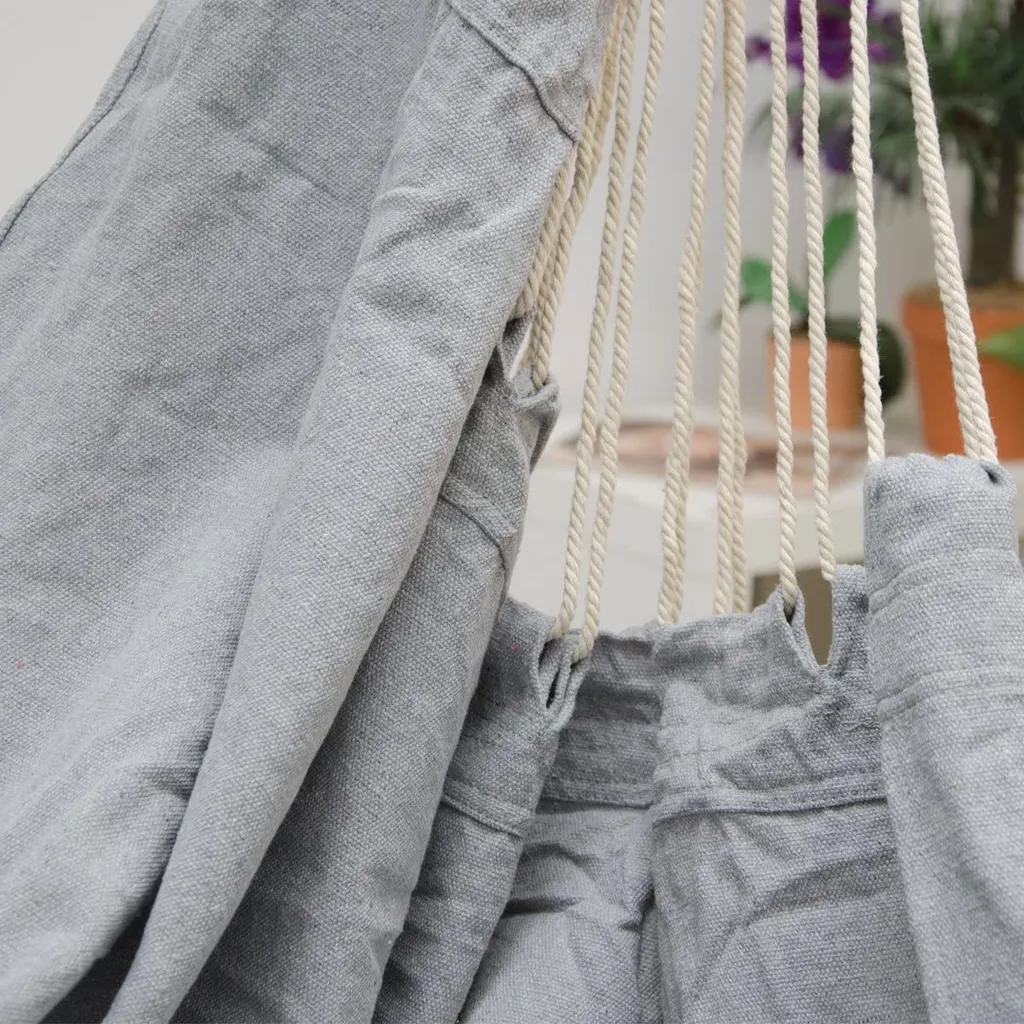 Amanka Balkon Hängesessel Mit 2 Kissen Zum Wenden - Outdoor Hängeschaukel Für Garten 6 Amanka Balkon Hängesessel Mit 2 Kissen Zum Wenden - Outdoor Hängeschaukel Für Garten – Bild 6