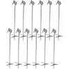 Baumarktplus 12xBodenanker 58 Cm Erdanker Zum Eindrehen Spielturmanker Feuerverzinkt