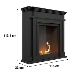 Kratki Portal Bioethanolkamin LEGIONIS Schwarz -Garten- & Gewächshäuser Geschäft 12dfb34d5ac0e529c1348641ea997368