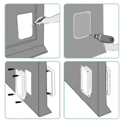 EINFEBEN Katzenklappe Katzenklappen Haustiertür Katzentür 4 Wege Für Hunde Hundeklappe Für Katzen 13 EINFEBEN Katzenklappe Katzenklappen Haustiertür Katzentür 4 Wege Für Hunde Hundeklappe Für Katzen -Garten- & Gewächshäuser Geschäft 131ea0aa8350a892a011eb7ea0f7f9b0