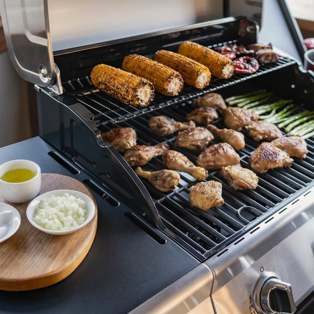 Nexgrill 3B Classic Gasgrill I 3 Brenner Gas Grill Mit Seitenbrenner I Grillwagen Mit Grillthermometer, Seitenablage Und Seitenkochfeld 5 Nexgrill 3B Classic Gasgrill I 3 Brenner Gas Grill Mit Seitenbrenner I Grillwagen Mit Grillthermometer, Seitenablage Und Seitenkochfeld – Bild 5