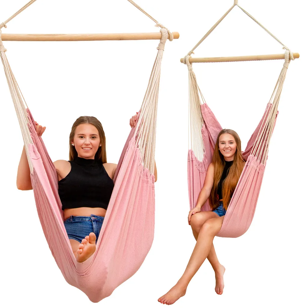 Amanka XXL Hängesessel 185x130cm - 2 Personen Hängestuhl 2 Amanka XXL Hängesessel 185x130cm - 2 Personen Hängestuhl – Bild 2