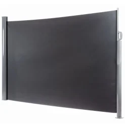 OUTLIV. Seitenmarkise 450x160cm Aluminium/Polyester Dunkelgrau