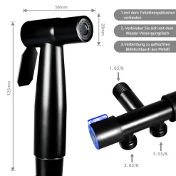 CMYBabee 7MAGIC Wasserhahn, Wandmontierter Toilettenhahn Hohe Druck Spray Gun Düse Wc Wasserhahn Badezimmer Hardwarestil, Badarmatur Toilette Bidet Handdusche -Garten- & Gewächshäuser Geschäft 13e755bb3f893b0ddff3cfc7aa223c42