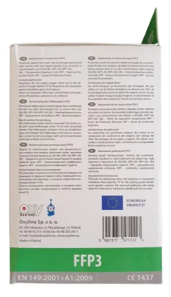 OxyLine 10x Profi Atemschutz FFP3 Schutz Maske Mit Ventil - Wiederverwendbar - 99% Filterung - Hergestellt In Der EU -Garten- & Gewächshäuser Geschäft 140798ce27777145c89e20b165ee7b09