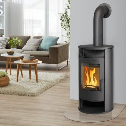 Thermia Kaminofen Olympus V6 Stahl Mit Warmluft-Lamellen -Garten- & Gewächshäuser Geschäft 14285cbdb6dc19b9f61806b66e74bceb