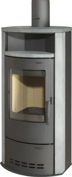 TrendLine Dauerbrandofen Taifun Naturstein Stahl/Naturstein, 7 KW