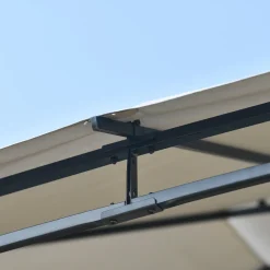 Merax Pavillon 3x3m Gartenpavillon Partyzelt Inkl. Seitenwand Und Metall Gestell, Wasserdicht Gartenzelt Mit UV-Schutz, Grau -Garten- & Gewächshäuser Geschäft 14428838c6829430a2654df8632db028