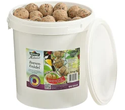 Dehner Natura Wildvogelfutter, Große Beeren-Knödel, Ohne Netz, 100 Stück Je 100 Gramm (10 Kg)