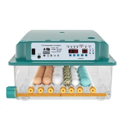 Topchances 36 Eier Brutmaschine Vollautomatisch, Brutapparat Eier Inkubator Mit LED Light Feuchtigkeits Temperaturanzeige Hatcher Maschine Für Hühnergans Ente Taube Wachtel Vogel -Garten- & Gewächshäuser Geschäft 148b100ca10bdf735ed769d4e50c7123