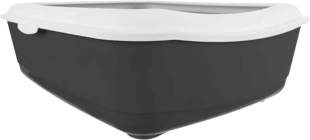 TRIXIE Heimtierbedarf Trixie Katzentoilette Classic Mit Rand, 37x15x47 Cm, Dunkelgrau/weiß 2 TRIXIE Heimtierbedarf Trixie Katzentoilette Classic Mit Rand, 37x15x47 Cm, Dunkelgrau/weiß – Bild 2