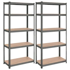 SONGMICS Schwerlastregale, 2er Set, Kellerregale, Lagerregale, 180 X 90 X 40 Cm, Steckregale, Jeweils Bis 875 Kg Belastbar Und 5 Verstellbare Ablagen, Verstärktes Stahlgestell, Grau GLR040G02 9 SONGMICS Schwerlastregale, 2er Set, Kellerregale, Lagerregale, 180 X 90 X 40 Cm, Steckregale, Jeweils Bis 875 Kg Belastbar Und 5 Verstellbare Ablagen, Verstärktes Stahlgestell, Grau GLR040G02 -Garten- & Gewächshäuser Geschäft 155a7c0e9e976c58e2d1ab0e8140b1df