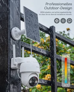 COOAU Überwachungskamera Aussen Solar Akku, 2K PTZ 355°/90° Kabellos WLAN IP Kamera Outdoor Mit PIR Bewegungsmelder, Farbige Nachtsicht,Spotlight,IP66 ,2-Wege-Audio, Cloud-Speicher 16 COOAU Überwachungskamera Aussen Solar Akku, 2K PTZ 355°/90° Kabellos WLAN IP Kamera Outdoor Mit PIR Bewegungsmelder, Farbige Nachtsicht,Spotlight,IP66 ,2-Wege-Audio, Cloud-Speicher -Garten- & Gewächshäuser Geschäft 16027166c5f107637d70b99014170cf4 1