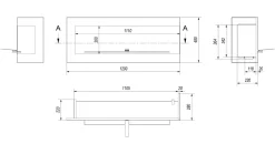 Kratki Wandkamin Bioethanol DELTA 1200 Rechts -Garten- & Gewächshäuser Geschäft 160abcb6d6862076c347196f130a3621