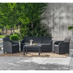 Keter Gartentisch Rosalie Graphitgrau -Garten- & Gewächshäuser Geschäft 1633a20fd2f3dc21172fa2fd849b5a05