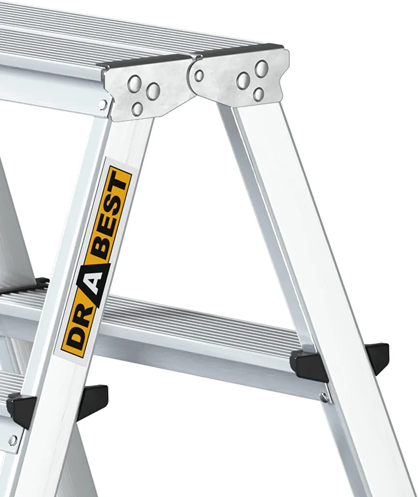 Venta-gr Doppelseitige Leiter, Alu, 4 Stufen, Belastbar Bis 125 Kg 2 Venta-gr Doppelseitige Leiter, Alu, 4 Stufen, Belastbar Bis 125 Kg – Bild 2