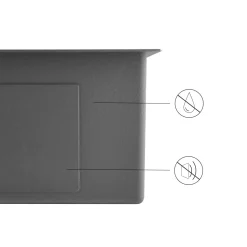 Lonheo XL Spülbecken 74 X 44cm Eckige Edelstahlspüle, Einbauspüle Für Ab 80er Unterschrank, Küchenspüle Mit Über- Und Ablaufgarnitur -Garten- & Gewächshäuser Geschäft 16702113404cd22b0ef654e3b2db3a9d