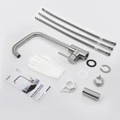 Lonheo Niederdruck Küche Wasserhahn, 360° Küchenarmatur, Mischbatterie, Spültischarmatur Für Durchlauferhitzer, Mit 3 Anschlussschläuchen 20 Lonheo Niederdruck Küche Wasserhahn, 360° Küchenarmatur, Mischbatterie, Spültischarmatur Für Durchlauferhitzer, Mit 3 Anschlussschläuchen -Garten- & Gewächshäuser Geschäft 16a144de518c78d6e7dfd1e6e0008767 1