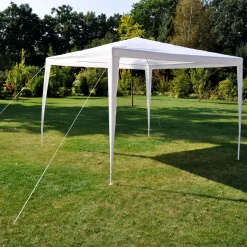 Haushalt International Pavillon 3x3m, Ohne Seitenwände, Weiß