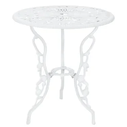 [casa.pro]® Bistro Set (3 - Teilig) (weiss) - Aus Gußeisen / Antik -Garten- & Gewächshäuser Geschäft 16a3c0daeee61361142db71911b046c6