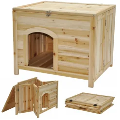 Nanook Kleintierhaus Faltbar Unbehandelt 61 X 51 X 51 Cm