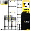 Craftfull Alu Teleskopleiter - Anlege - Leiter - Aluleiter - Stehleiter - Mehrzweckleiter - (3.2 Meter)
