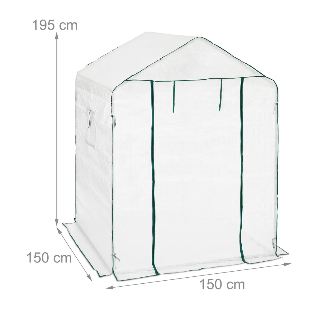 Relaxdays Gewächshaus Mit 2 Türen 4 Relaxdays Gewächshaus Mit 2 Türen – Bild 4