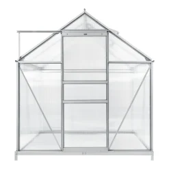En.casa Gewächshaus Oisterwijk Glashaus Mit Fundament 190 X 190 Cm Gartengewächshaus Treibhaus Pavillon Aus Hohlkammerplatten -Garten- & Gewächshäuser Geschäft 17393758337cc181b52b4874a1935054