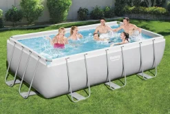 Bestway Power Steel Frame Rectangular Pool Set 56442 404 X 201 X100 Cm