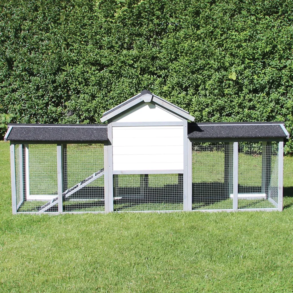 Zoo-XXL Kaninchenstall Picasso - Grau/weiß 6 Zoo-XXL Kaninchenstall Picasso - Grau/weiß – Bild 6