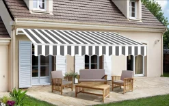 TrendLine Gelenkarm-Markise 3 X 2,5 M Grey White