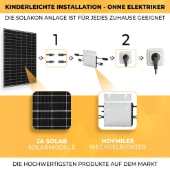 SUN GRUPPE 24 Balkonkraftwerk 920 Watt / 800 Watt Solaranlage - 2 X JA-Solar Solarmodule - Hoymiles HM-800 Wechselrichter 13 SUN GRUPPE 24 Balkonkraftwerk 920 Watt / 800 Watt Solaranlage - 2 X JA-Solar Solarmodule - Hoymiles HM-800 Wechselrichter -Garten- & Gewächshäuser Geschäft 17b92e2e951b537a31311955926ce4fb