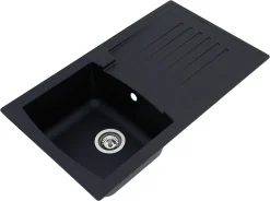 Respekta Spüle Küchenspüle Einbauspüle Mineralite Spülbecken 86 X 50 Schwarz -Garten- & Gewächshäuser Geschäft 17bf61886f85df1552cbece048b0c872