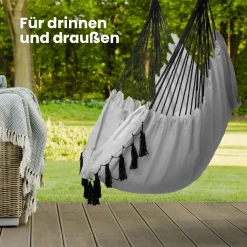 VITA5 Hängesessel Outdoor - Stabiler & Sicherer Hängestuhl - Stylischer Hängesessel Indoor - Leicht Zu Installierender Hängesessel - Bequeme Boho Raumdeko - 225kg Tragkraft - Warmes Grau 15 VITA5 Hängesessel Outdoor - Stabiler & Sicherer Hängestuhl - Stylischer Hängesessel Indoor - Leicht Zu Installierender Hängesessel - Bequeme Boho Raumdeko - 225kg Tragkraft - Warmes Grau -Garten- & Gewächshäuser Geschäft 17c6d85215ee765a670e4c0382b03d70