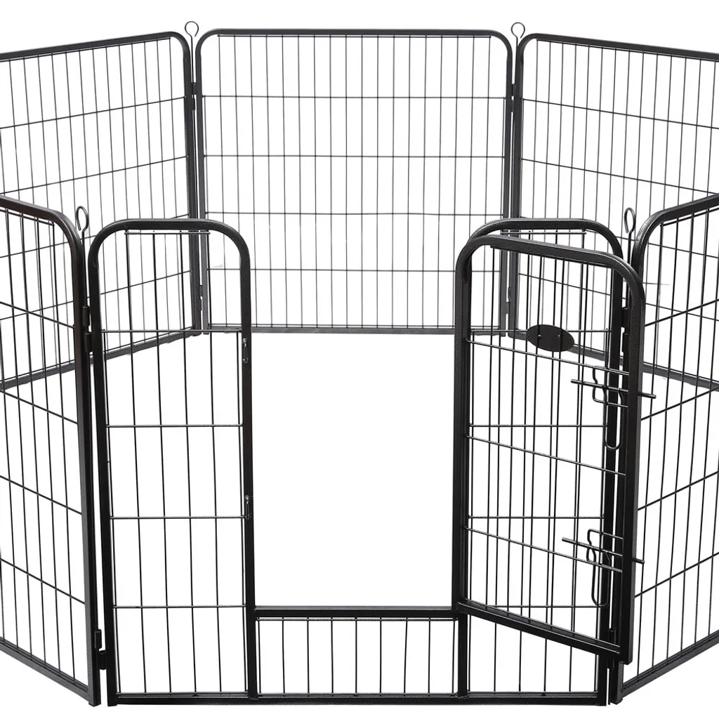 Mucola 80x60CM Welpenauslauf 8 Elemente Laufgitter Welpenzaun Welpenfreigehege Laufstal 3 Mucola 80x60CM Welpenauslauf 8 Elemente Laufgitter Welpenzaun Welpenfreigehege Laufstal – Bild 3
