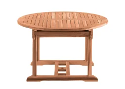 Möbilia Gartentisch Rund 120 Cm | Ausziehbar Auf 170 Cm | Mit Schirmaussparung | B 120 X T 120 X H 75 Cm | Natur | 11020016 | Serie GARTEN 11 Möbilia Gartentisch Rund 120 Cm | Ausziehbar Auf 170 Cm | Mit Schirmaussparung | B 120 X T 120 X H 75 Cm | Natur | 11020016 | Serie GARTEN -Garten- & Gewächshäuser Geschäft 18037c1021e3f364b0b29bf0622dc12c