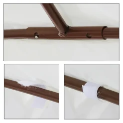 EINFEBEN Haengematte Mit Gestell Und Sonnendach, Hammock Aus Wetterfestem Laerchenholz, Bis 200kg, Stabhaengematte Fuer 2 Personen Outdoor Und Indoor -Garten- & Gewächshäuser Geschäft 181405b0b75ac5fe307b44f8e9377213