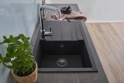 Respekta Mineralite Einbauspüle Houston 80x50 Cm - Schwarz -Garten- & Gewächshäuser Geschäft 18218a4c924b6ad7b95ef60dab1df25f