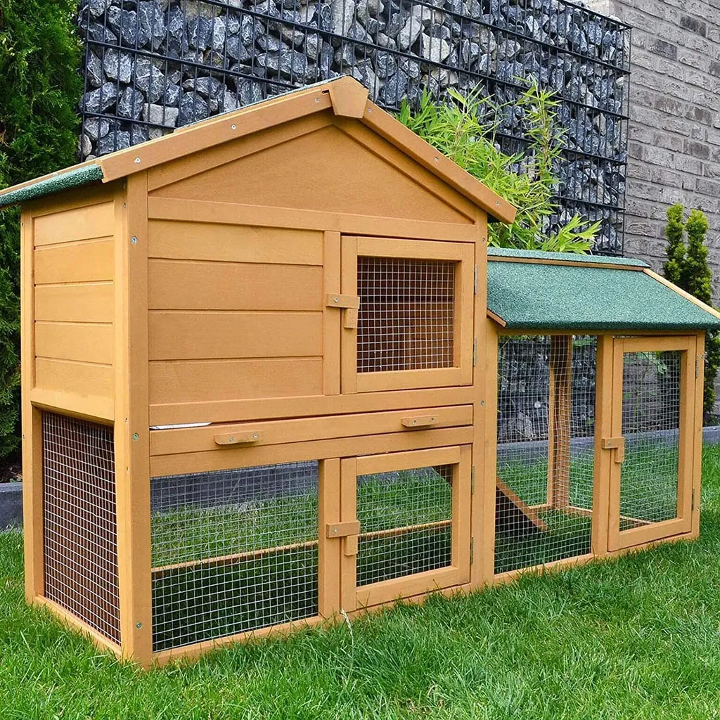 Kaninchen-Villa Hasenstall Haupthaus Mit Kuschelplatz Für Ihre Hasen - Unten Viel Auslauf Für Kleintiere Hasen Kaninchen Meerschweinchen Stall Mit Freilauf - Gehege Zooprinz Hasenhaus 1 Kaninchen-Villa Hasenstall Haupthaus Mit Kuschelplatz Für Ihre Hasen - Unten Viel Auslauf Für Kleintiere Hasen Kaninchen Meerschweinchen Stall Mit Freilauf - Gehege Zooprinz Hasenhaus