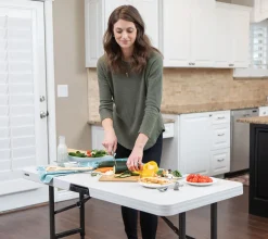 Lifetime Kunststoff Klapptisch Camping Grau 122x61x86 Cm -Garten- & Gewächshäuser Geschäft 1839b0a46d7cca346e9b12dd3662b199