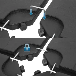 ECD Germany 4er Set Sonnenschirmständer, Bodenkreuz Schirmgewicht Für Ampelschirmständer Marktschirmständer Kurbelschirmständer, Beschwerungsplatten Mit 60L Wasser / 80kg Sand Befüllbar 9 ECD Germany 4er Set Sonnenschirmständer, Bodenkreuz Schirmgewicht Für Ampelschirmständer Marktschirmständer Kurbelschirmständer, Beschwerungsplatten Mit 60L Wasser / 80kg Sand Befüllbar -Garten- & Gewächshäuser Geschäft 188cf1f5f07c412cfc0bff850423b59b