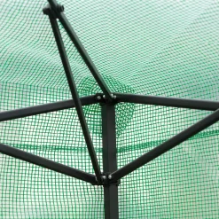 Outsunny Gewächshaus Treibhaus Tomatenhaus Frühbeet Mit Tür Und Fenster Zum Aufrollen PE Stahl Grün 240 X 180 X 240 Cm -Garten- & Gewächshäuser Geschäft 191b501c77e0c48c285ac154bc8bdfe1