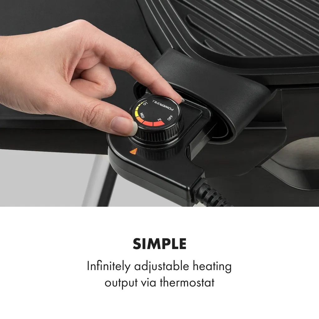 Klarstein Gatsby Elektrogrill Standgrill Tischgrill , Leistung: 2000 W , EasyGrill Concept , Grillfläche: 40 X 36 Cm / Aluminiumdruckguss / Antihaft / Grillhaube , Zwei Seitentische , Ablage Im Standfuß , Stufenloses Thermostat , Fettauffangschale , Beige / Schwarz 5 Klarstein Gatsby Elektrogrill Standgrill Tischgrill , Leistung: 2000 W , EasyGrill Concept , Grillfläche: 40 X 36 Cm / Aluminiumdruckguss / Antihaft / Grillhaube , Zwei Seitentische , Ablage Im Standfuß , Stufenloses Thermostat , Fettauffangschale , Beige / Schwarz – Bild 5