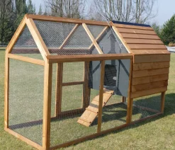 Dehner Hühnerstall Megi, Mit Freilaufgehege, Ca. 199 X 76 X 122 Cm, Tannenholz, Hellbraun -Garten- & Gewächshäuser Geschäft 192eb9ced07f5b402e52b2fbfe6a20da